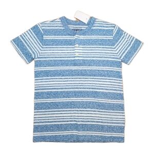 Crewcuts by J.Crew Boy's Striped Short Sleeve Henley Shirt Size 8